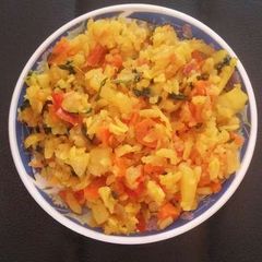 A picture of Flattened Rice Khichdi.