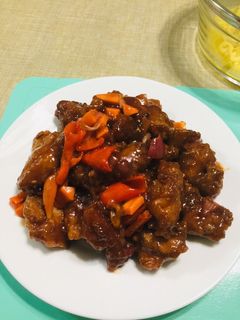 A picture of Sweet and sour pork.