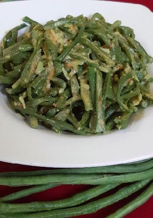 Foto resep Kacang Panjang Bumbu Kuning