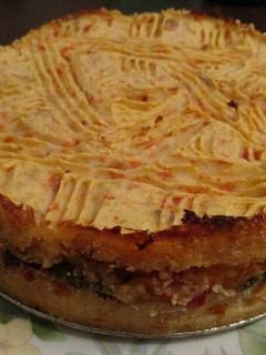 Una foto de Pastel de puré y verduras✨