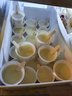 Una foto de Paletas de coco, pilones, etc.