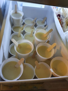 Una foto de Paletas de coco, pilones, etc.