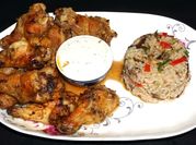A picture of yogurt marinated chicken