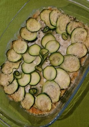 Foto di Parmigiana bianca di zucchine