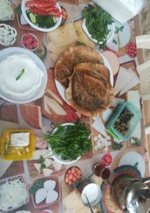 صورة لوصفة خبز اسمر بالزعتر