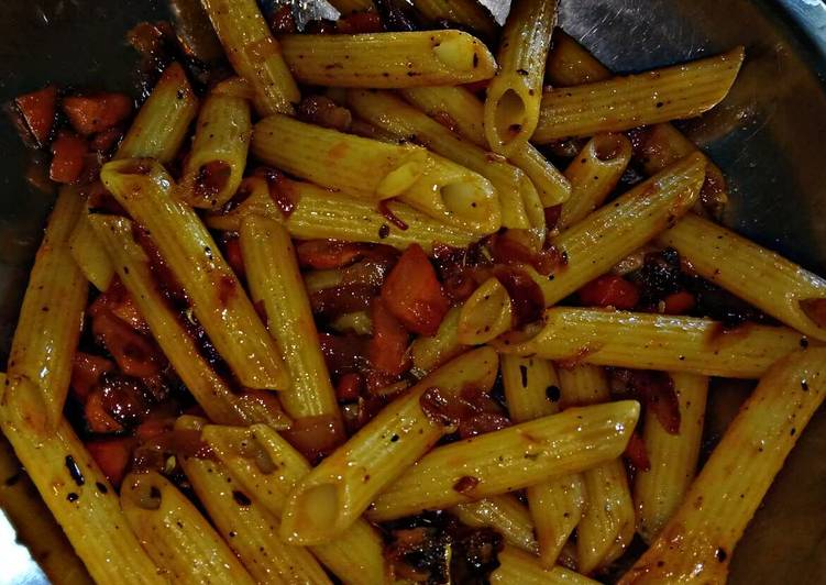 Steps to Make Homemade Vegetable Penne Pasta