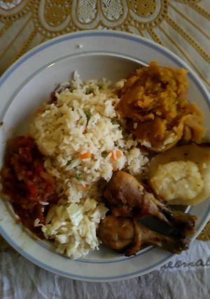 A picture of Sunday dish.