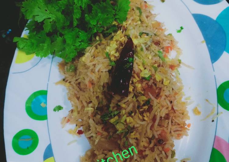 Recipe of Homemade Veg Burnt Garlic Rice