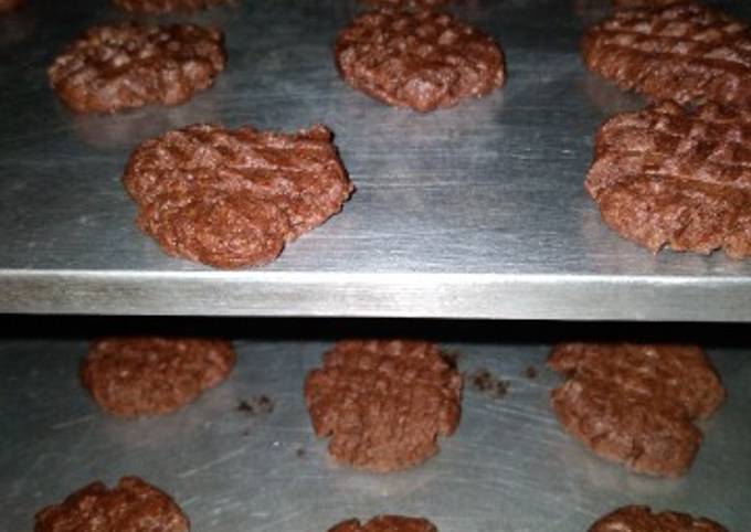 Cara membuat Choco cookies no telur