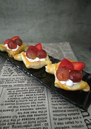 Foto resep Danish pastry topping buah
