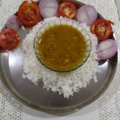 A picture of Gujarati khatti meethi dal.