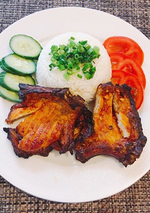 Hình của món Cơm Sườn Nứơng Ướp Sốt Cà Chua “Tomato sauce”🍅🍅.