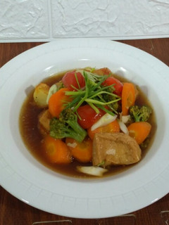 Foto resep Semur tahu dan sayur