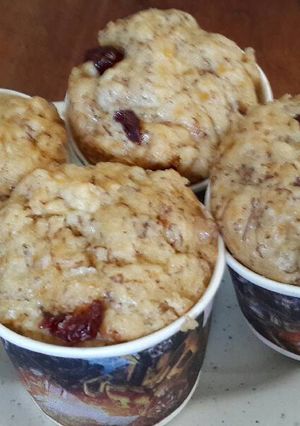 Foto resep Muffin pisang crunberry kukus