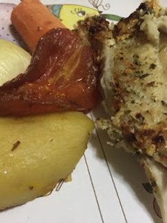 Una foto de Pollo de mar al horno