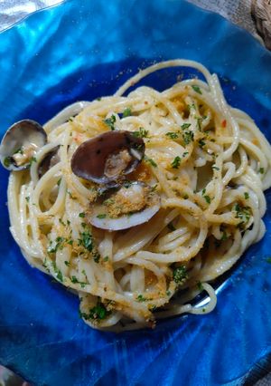 Foto di Spaghetti vongole e bottarga
