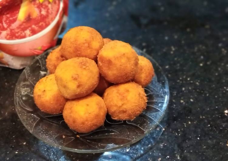 Recipe of Super Quick Simple & quick Potato cheese balls
