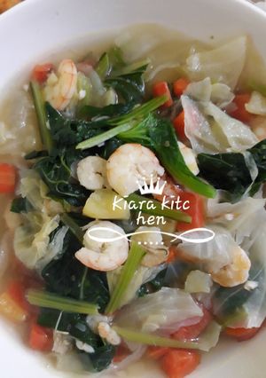 Foto resep Sup sayur + udang