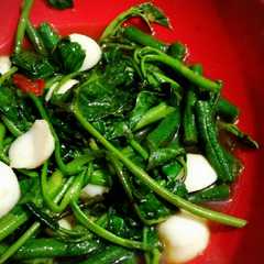 รูปของ Tumis kangkung kacang panjang