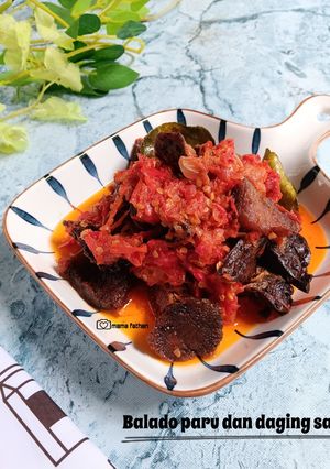 Foto resep Balado paru dan daging sapi