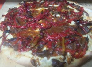 Una foto de Pizza picante