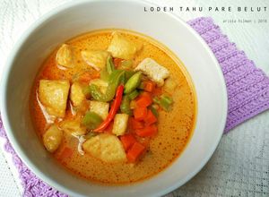 Foto resep Lodeh Tahu Pare Belut
