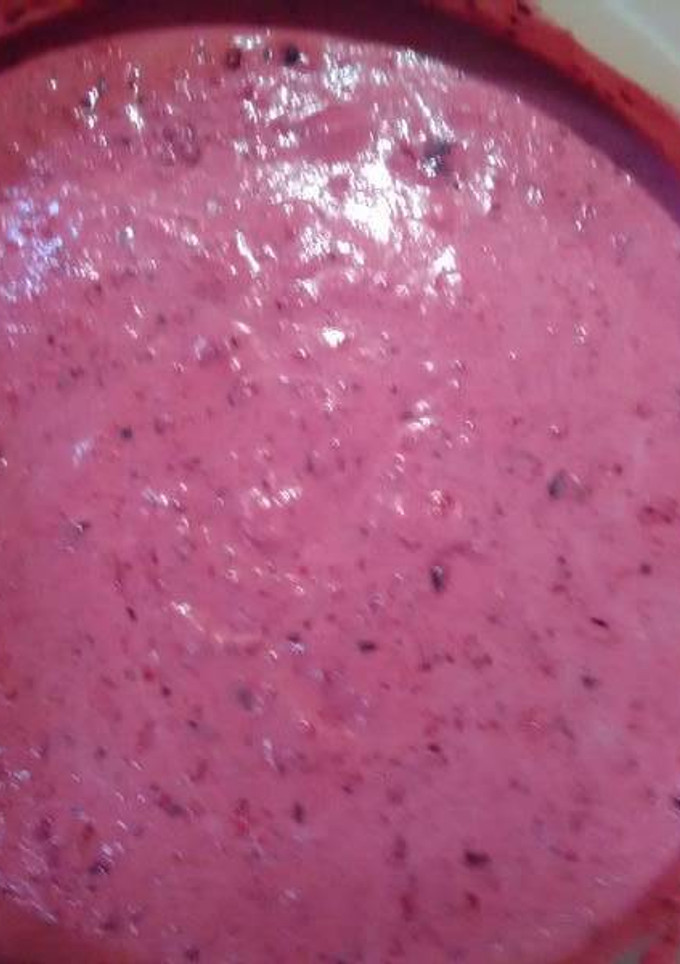 Una foto de Helado de frutos rojos