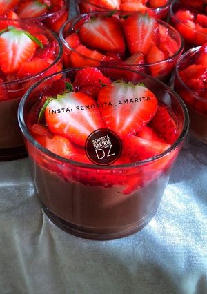 صورة لوصفة تحلية الشوكولا والفراولة 🍓🍫