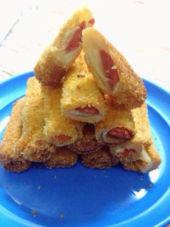 Foto resep Roti Sosis Keju Goreng