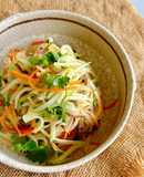 Su hào xào cà rốt nấm mèo