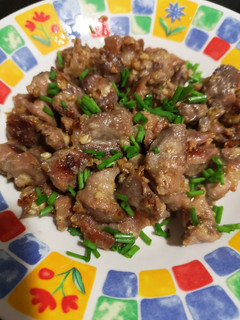 Una foto de Mollejas de pollo al ajillo