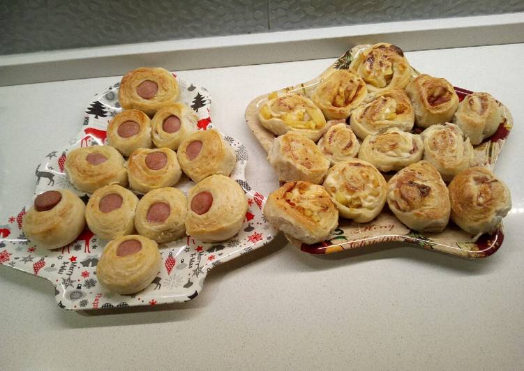 Albero di Natale e Stella con impasto x pizza fatto a girella🎄⭐