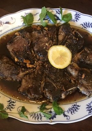 A picture of California Farm Greek Grilled Lamb Chops.