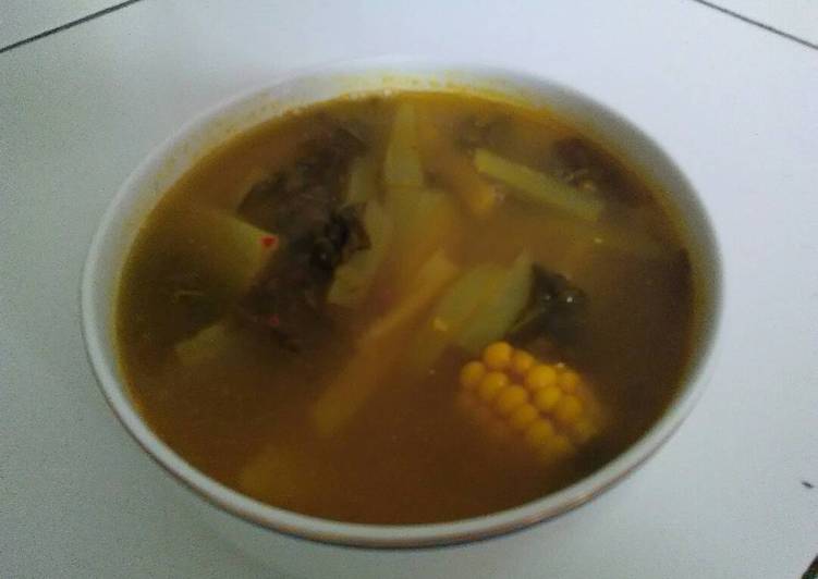 Cara mudah mengolah Garang Asem Sayur Anti Gagal