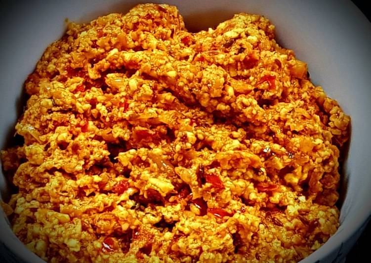 Recipe of Any-night-of-the-week Paneer Bhurji (Scrambles cottage cheese)