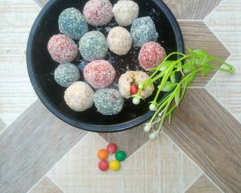 How To Serving Recipe Coconut ladoo Very Delicious