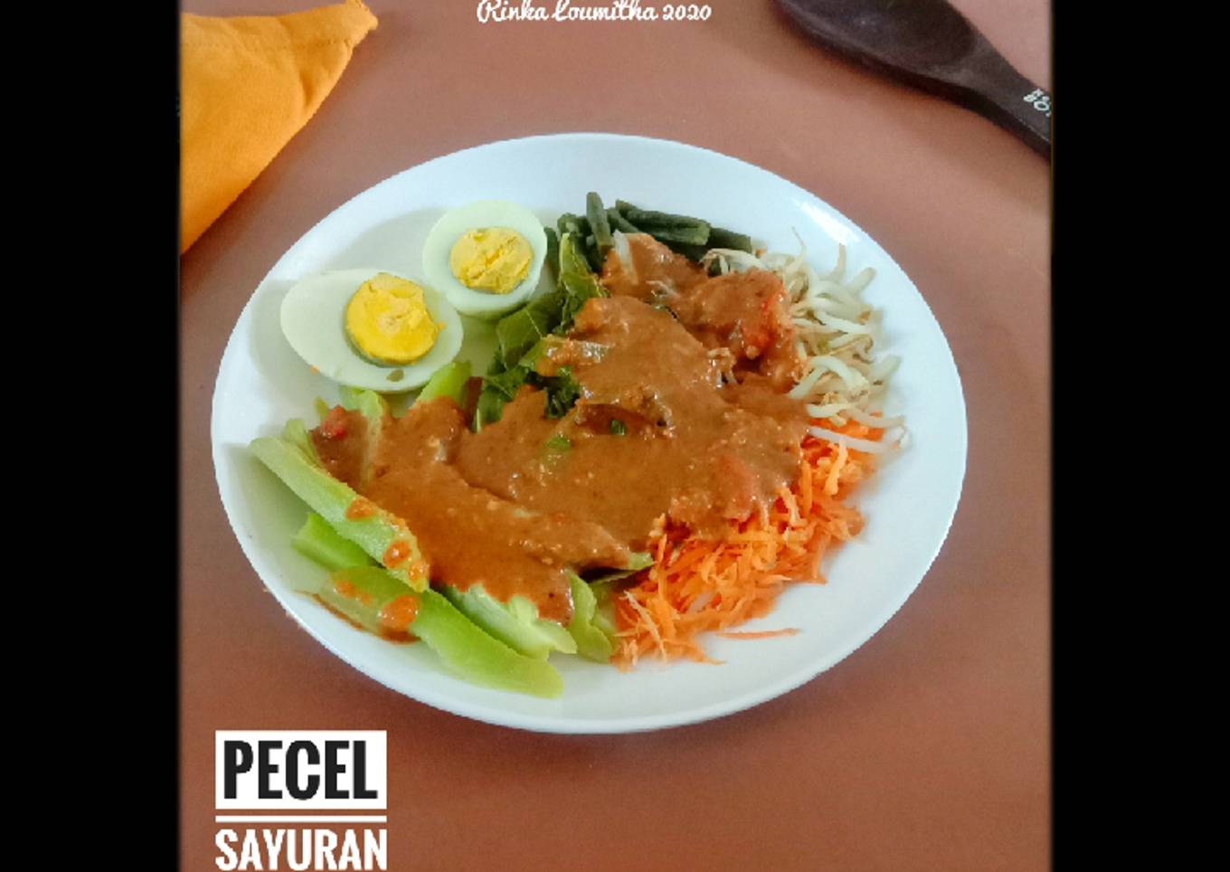 Pecel Sayuran bumbu kacang