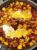 Œuf au plat pomme de terre chorizo