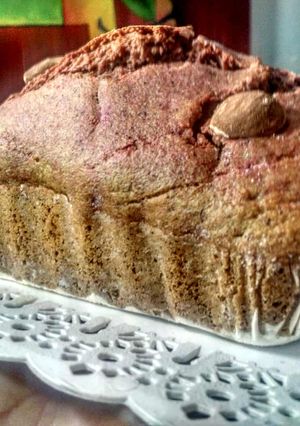 Una foto de Budín de remolacha vegano