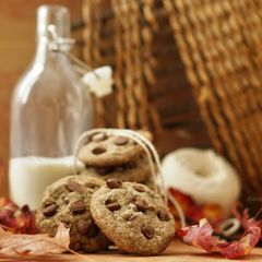 A picture of Buckwheat Choco-chip Cookies.