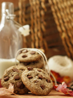 A picture of Buckwheat Choco-chip Cookies.