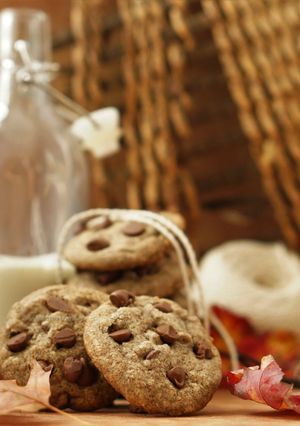 A picture of Buckwheat Choco-chip Cookies.