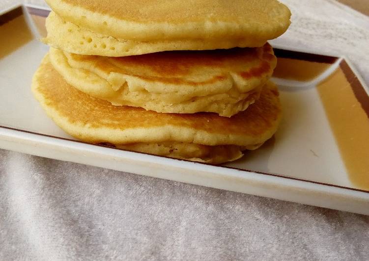 Steps to Make Homemade Fluffy pancakes