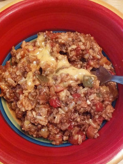 A picture of One Pot Stuffed Pepper Casserole.