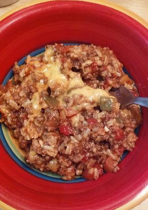 A picture of One Pot Stuffed Pepper Casserole.
