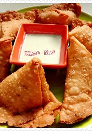 A picture of #Aloo_k_SAMOSAY!! #RamadanKiTayari.