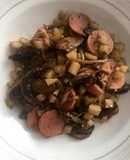 Guisado de papa y champiñones