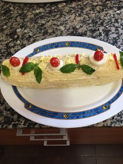 Una foto de Brazo de patata relleno