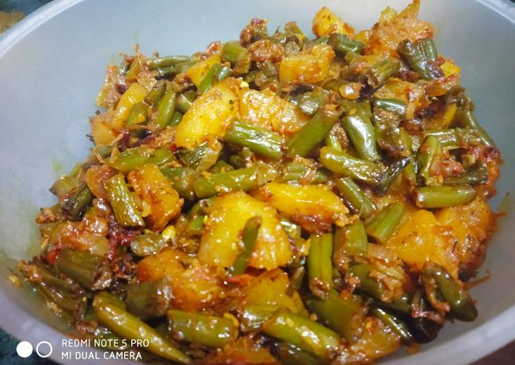 Aloo with Cluster beans