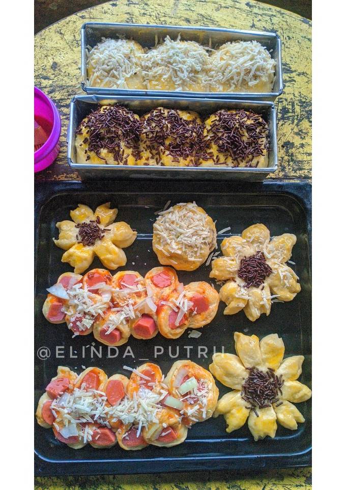 Resep Roti Manis Super Lembut (tepung 500gr + 1 sachet ragi) oleh ...